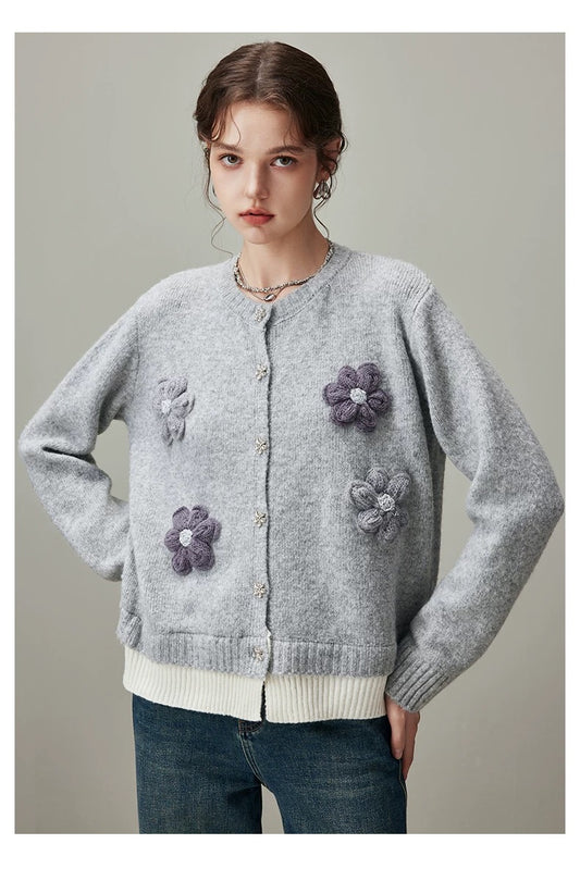 Women’s Layered-Style Knit Cardigan C0035