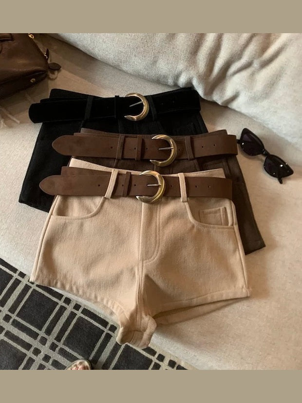 High-Waisted Slimming Casual Shorts C0016