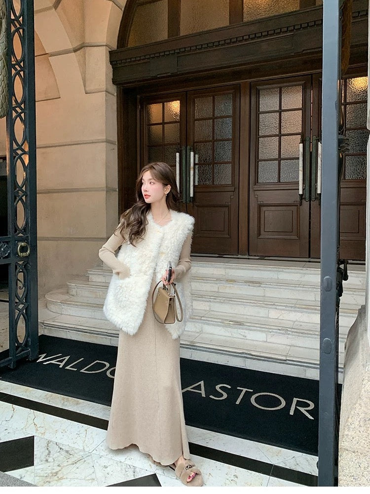 Women’s Sherpa Fleece Thermal Vest C0004