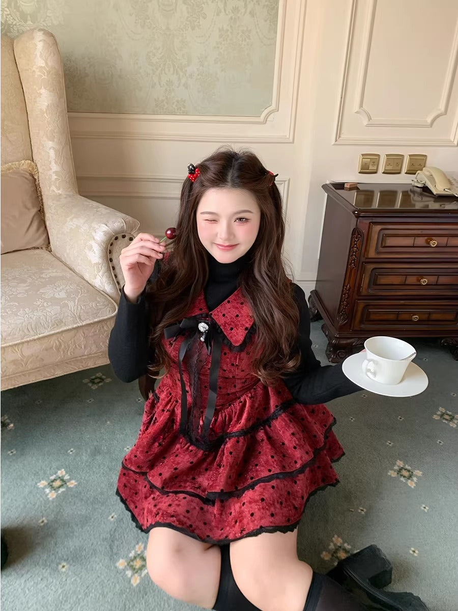 Sweet Atmosphere Sleeveless Fluffy Cake Dress FE0486