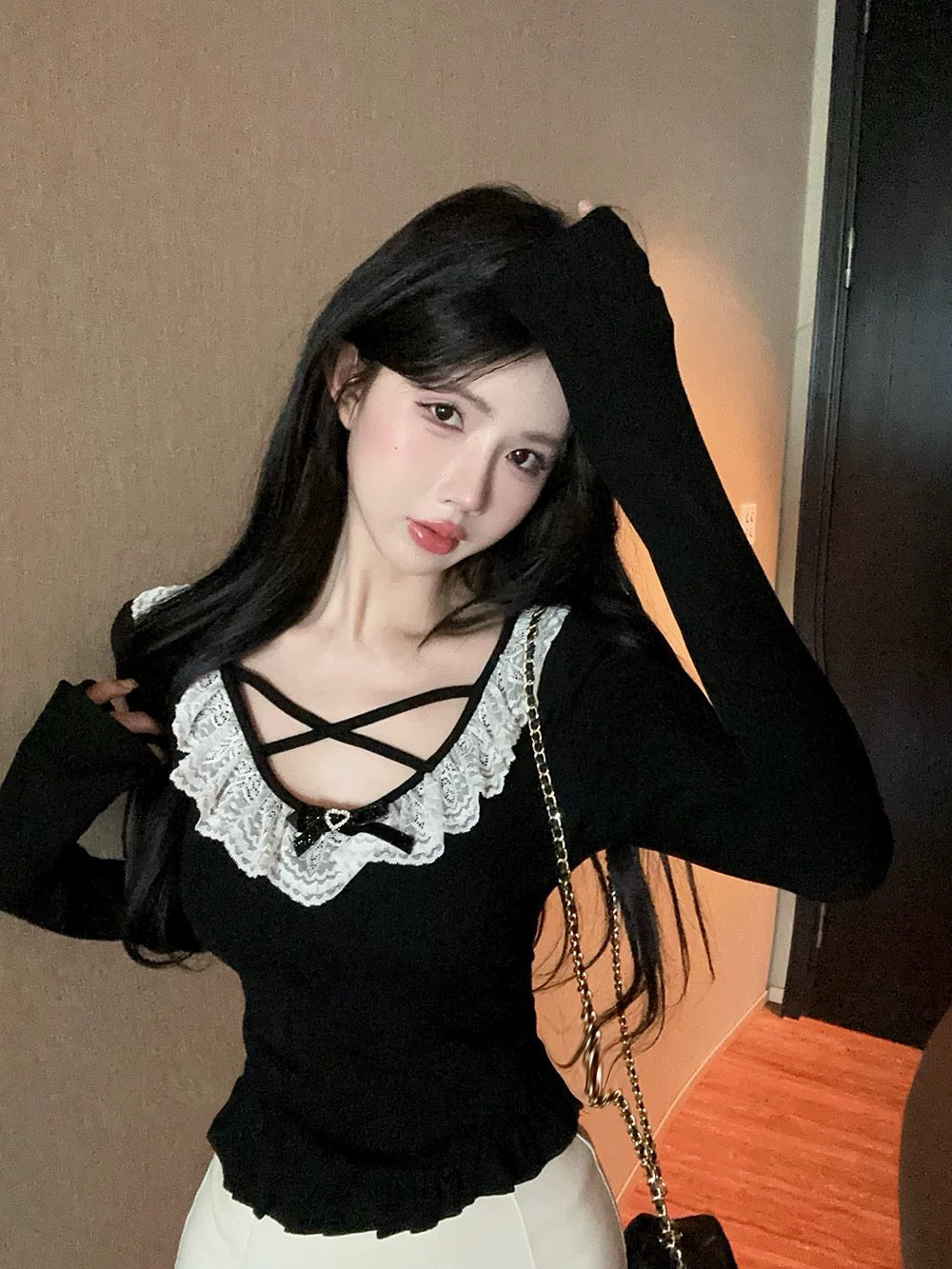 Black Lace Sweet & Sexy Top T0042