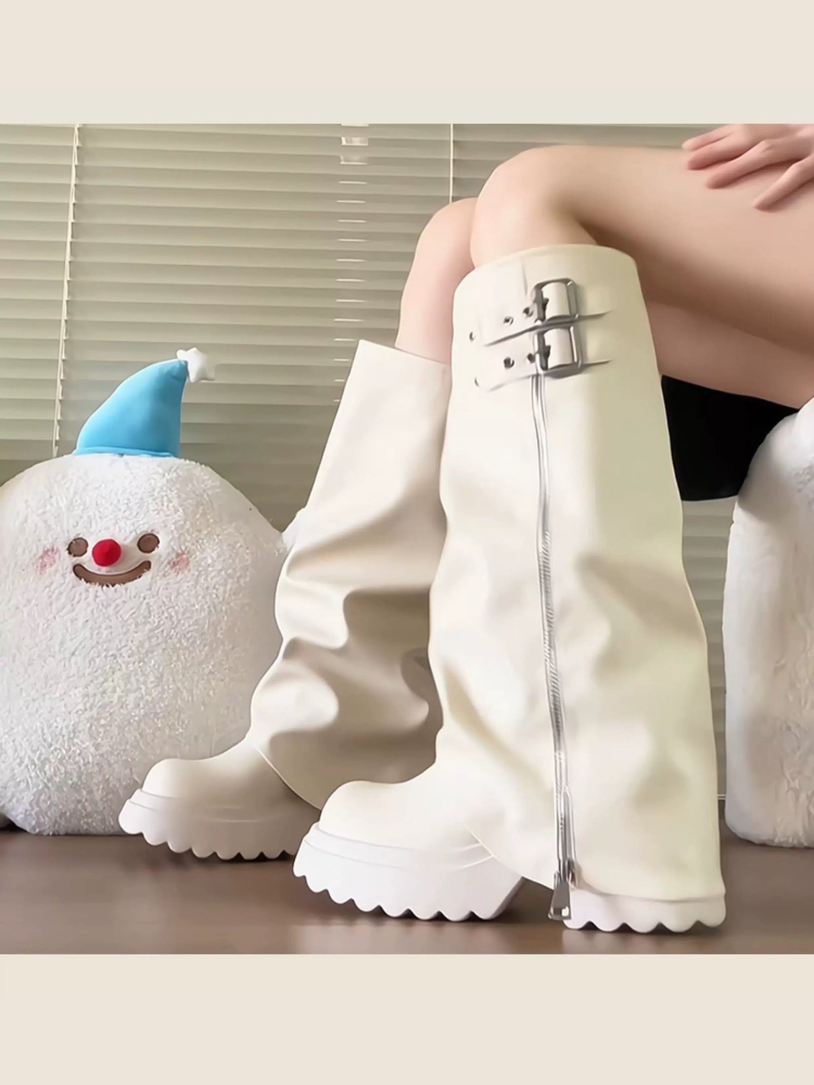 Women’s High-Knee Fashion Rider Boots S0001