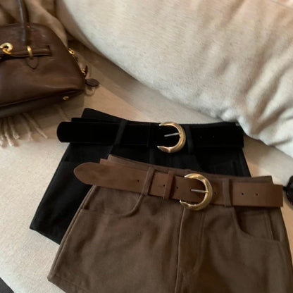 High-Waisted Slimming Casual Shorts C0016