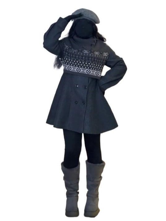 Shawl knitted sweater skirt two-piece set C0090