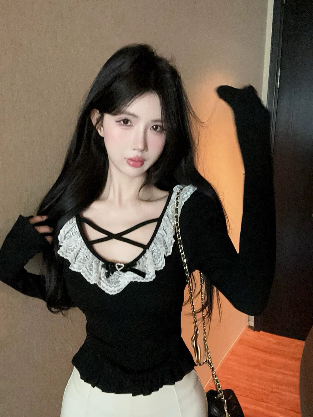 Black Lace Sweet & Sexy Top T0042