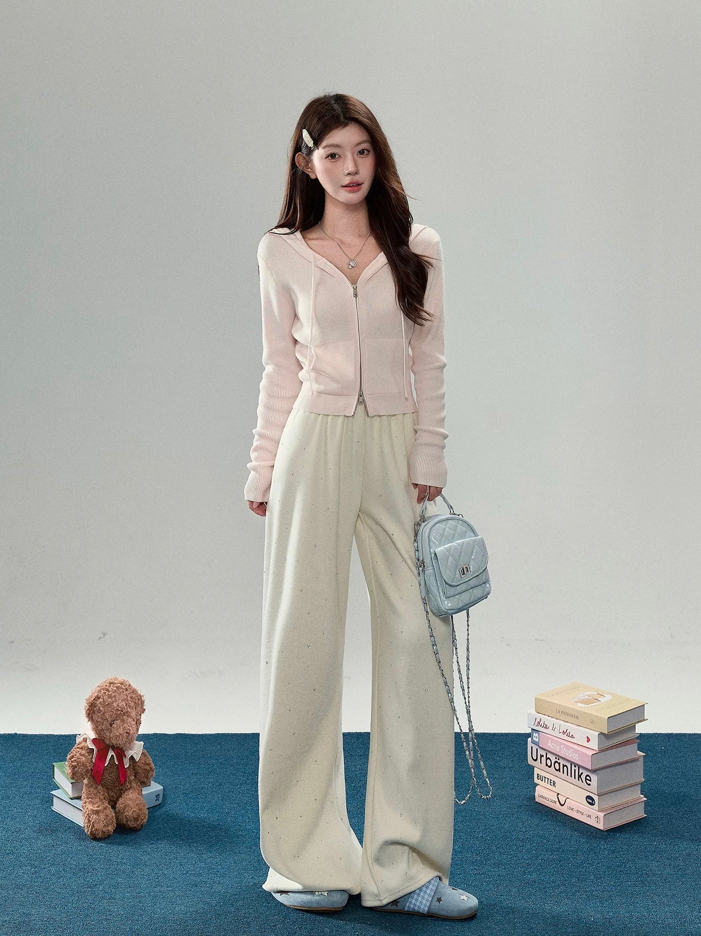 Women’s Soft Pink Knit Cardigan C0009