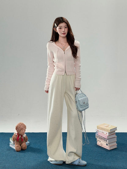 Women’s Soft Pink Knit Cardigan C0009