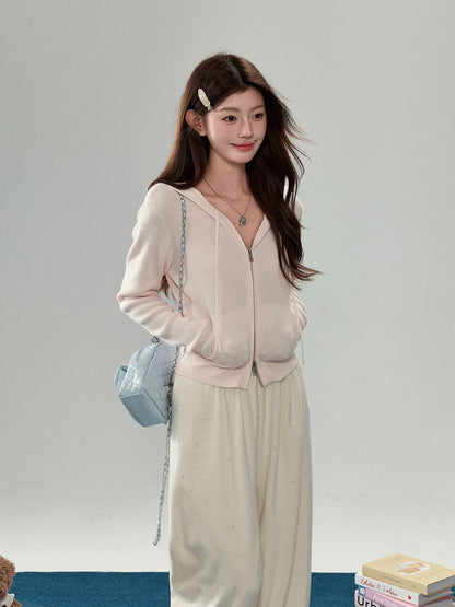Women’s Soft Pink Knit Cardigan C0009