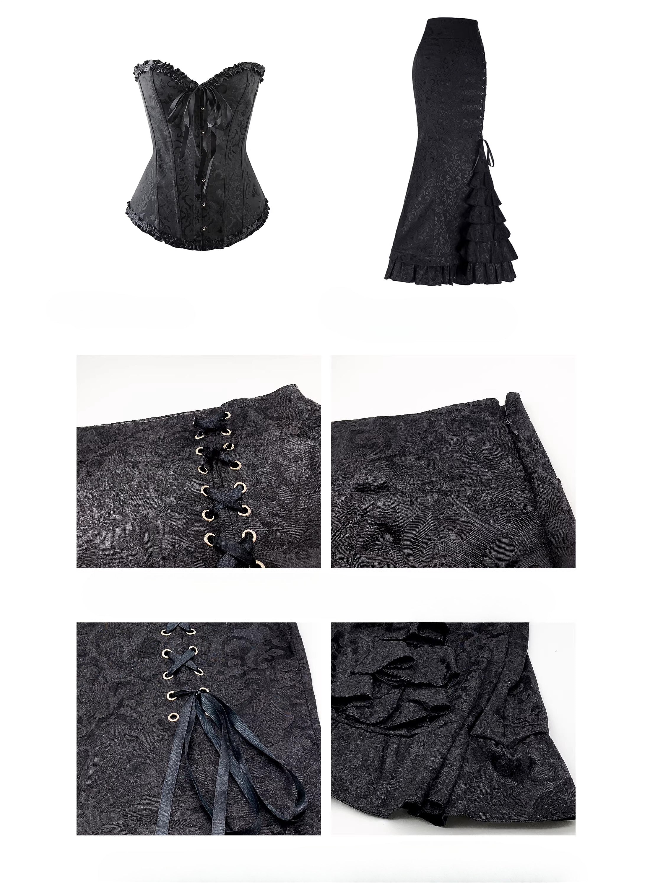 Spice girl a word wrap body fishtail skirt FE0463