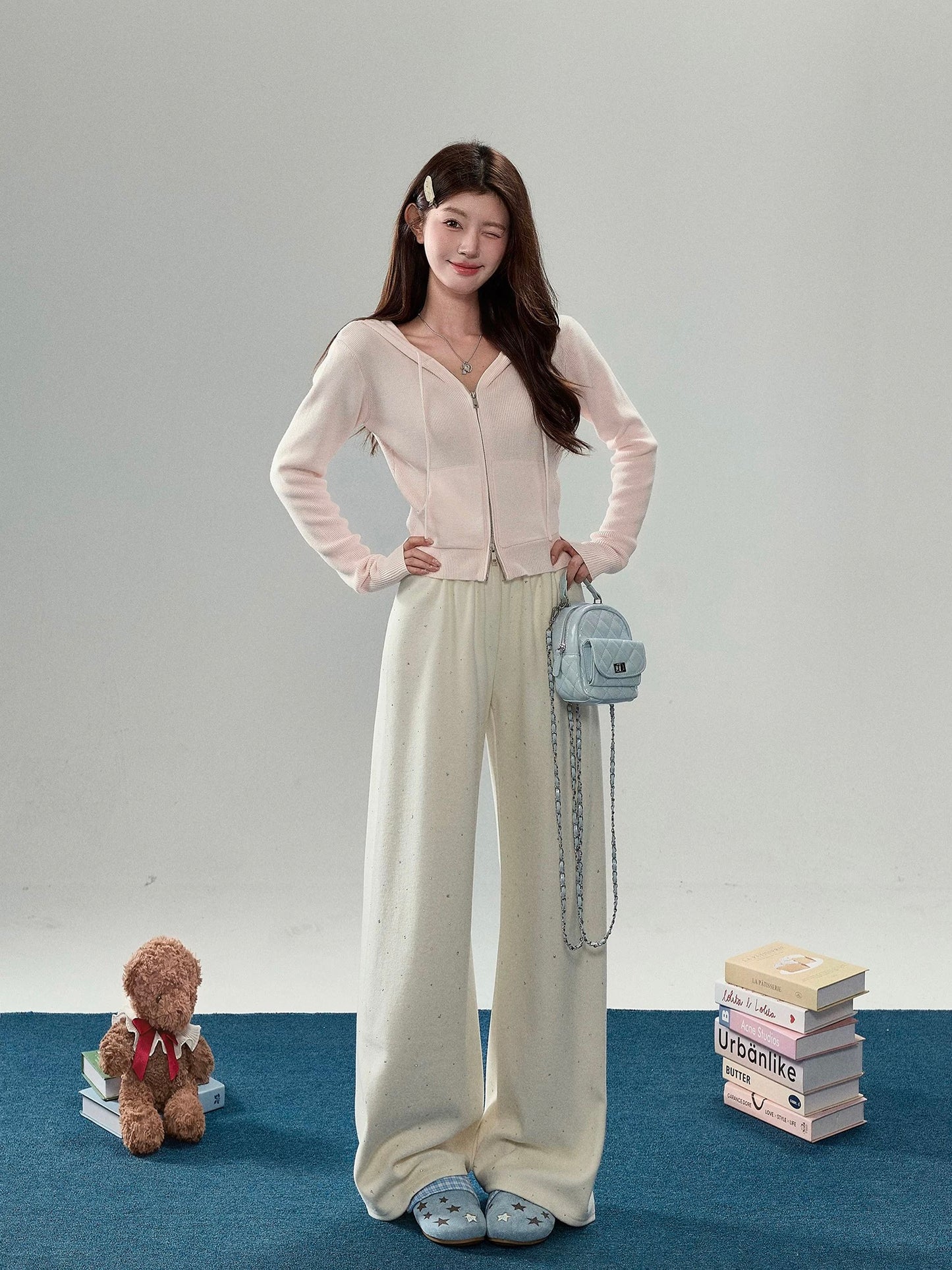 Women’s Soft Pink Knit Cardigan C0009