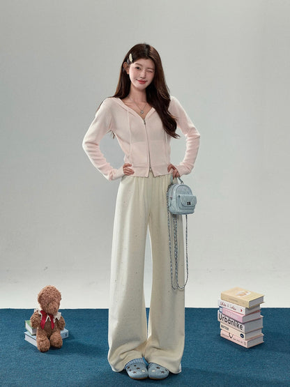 Women’s Soft Pink Knit Cardigan C0009