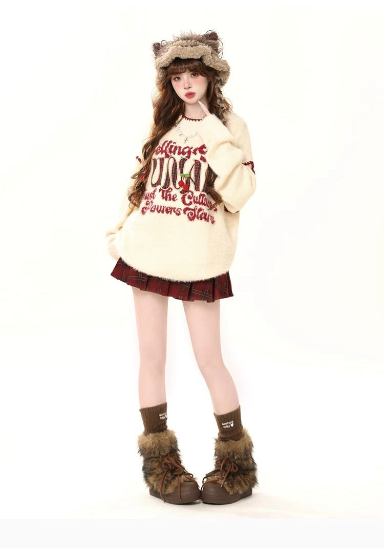 Women’s Vintage USA-Style Embroidered Knit C0022