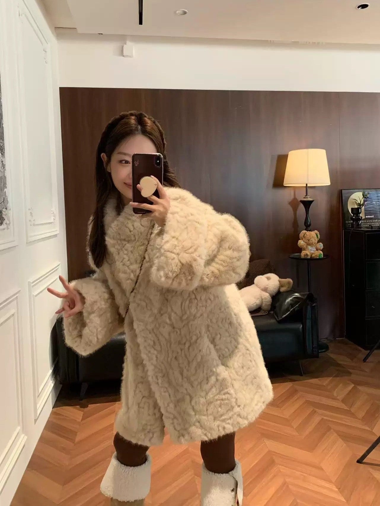 Women’s Fleece Teddy Coat C0032