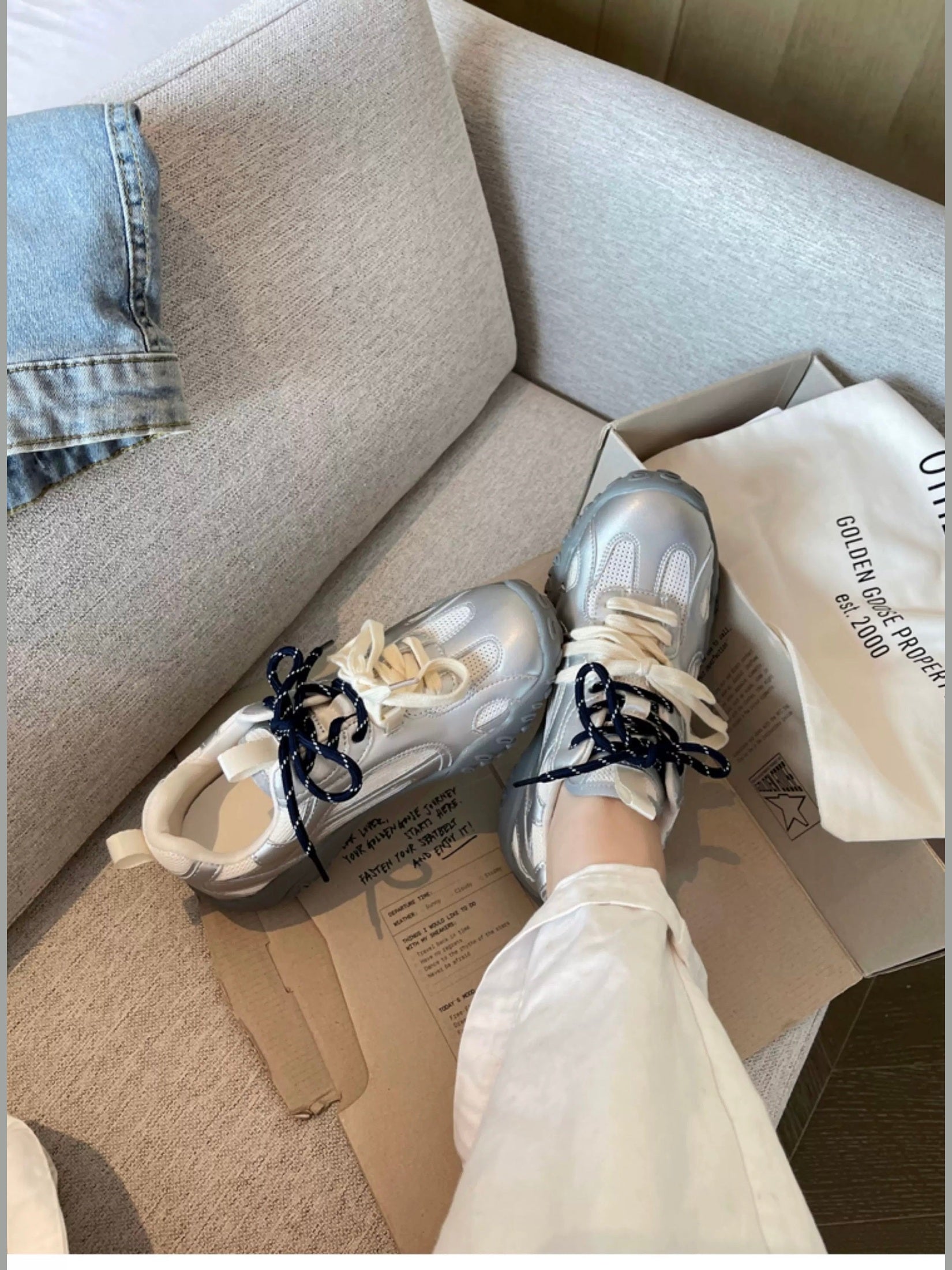 7cm Hidden Elevator Retro Trainer Shoes S0010