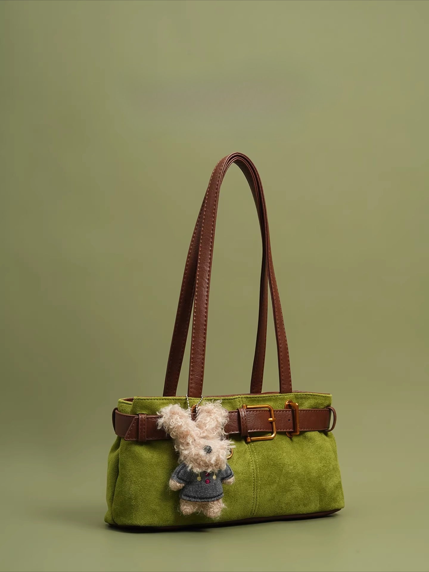 Vintage contrasting color shoulder armpit bag b0319