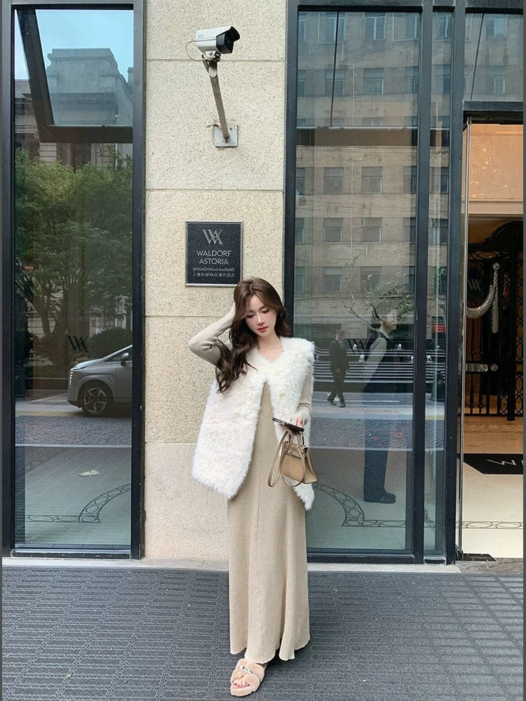 Women’s Sherpa Fleece Thermal Vest C0004