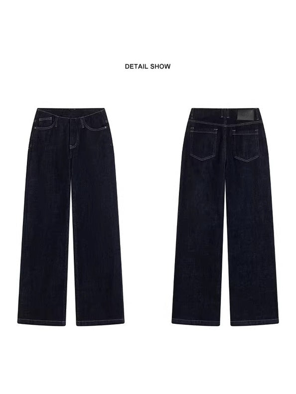 Loose wide leg primary color jeans fe0275