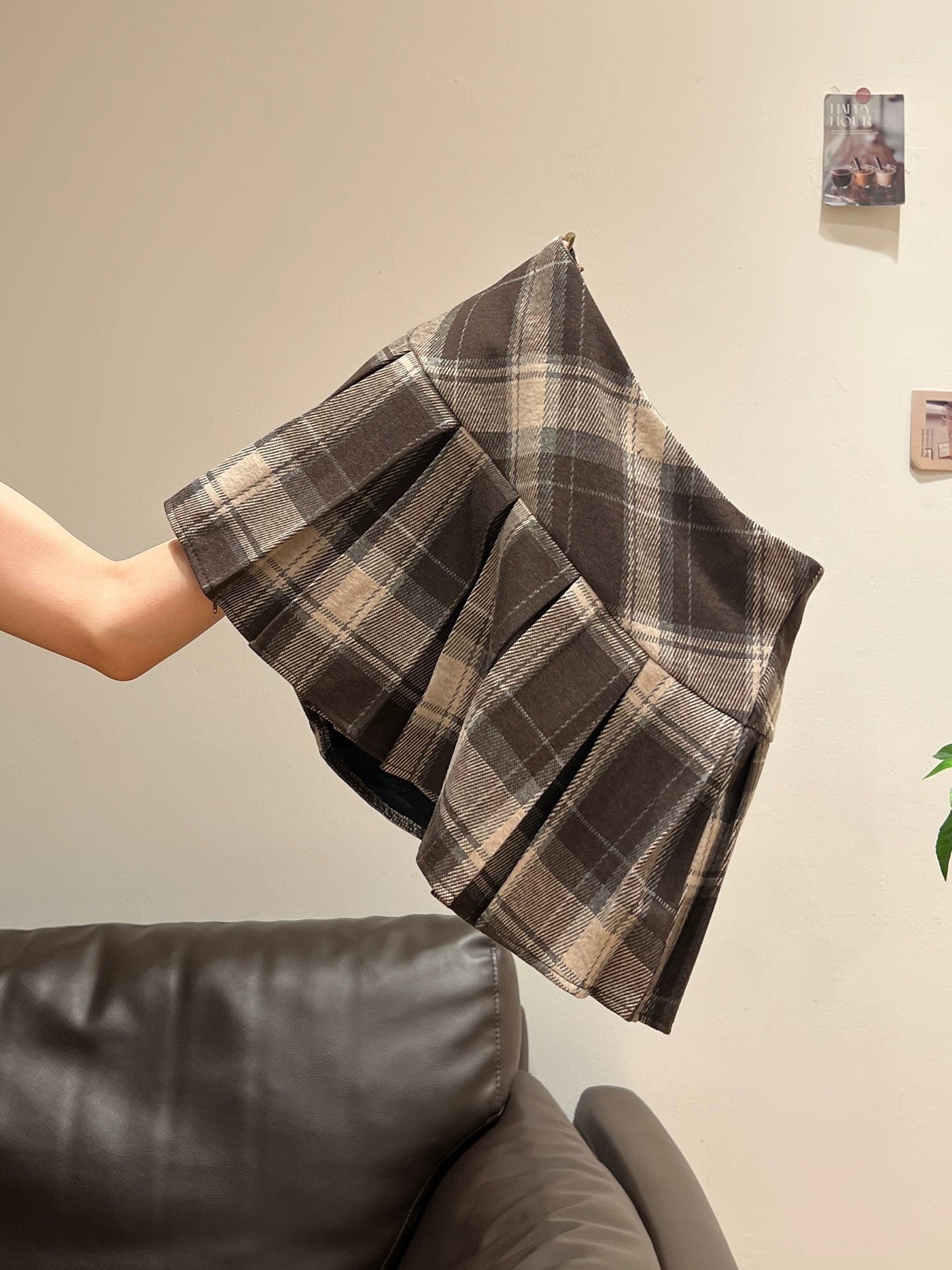 Plaid Pleated Mini Skirt – Y2K Sexy Style C0036