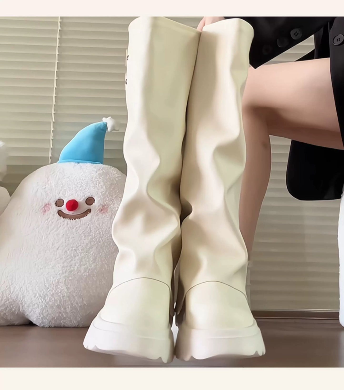 Women’s High-Knee Fashion Rider Boots S0001