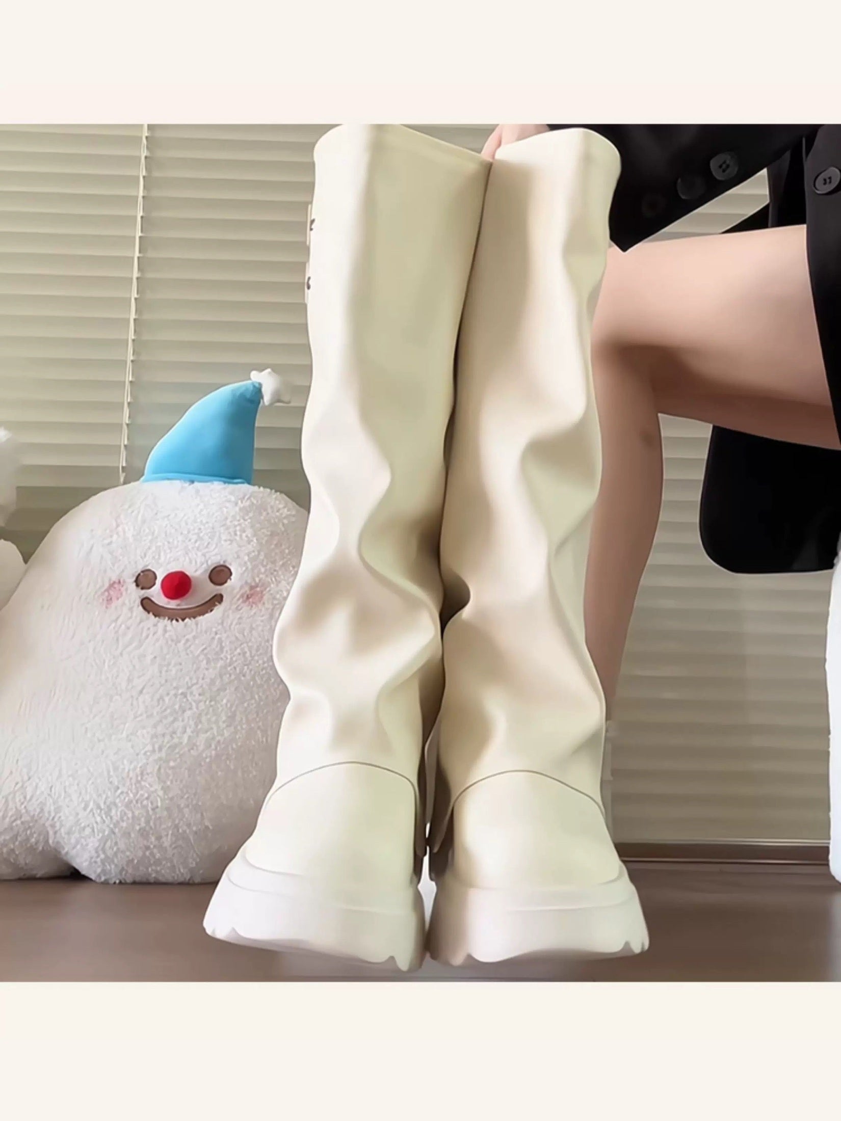 Women’s High-Knee Fashion Rider Boots S0001