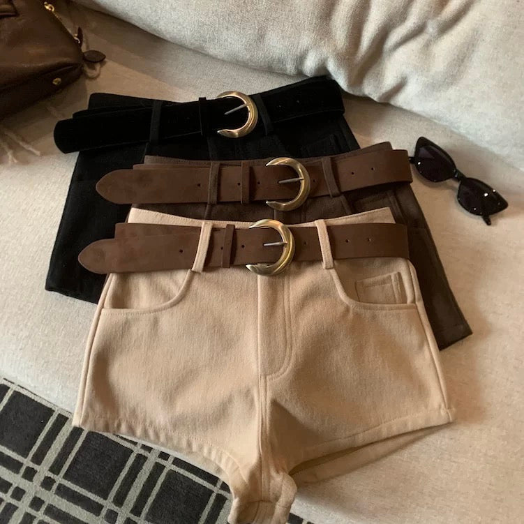 High-Waisted Slimming Casual Shorts C0016