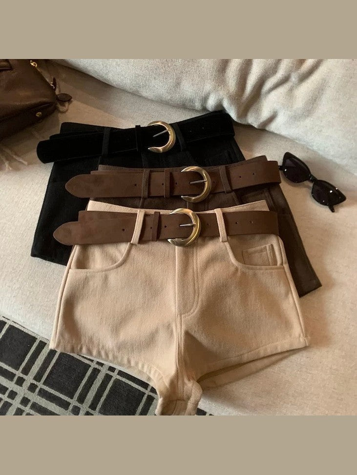 High-Waisted Slimming Casual Shorts C0016