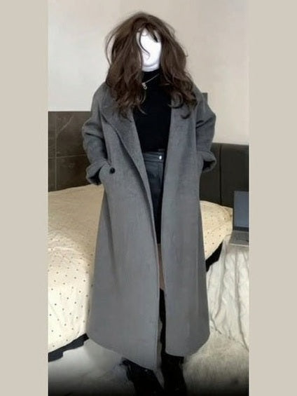 Double-sided wool coat C0222