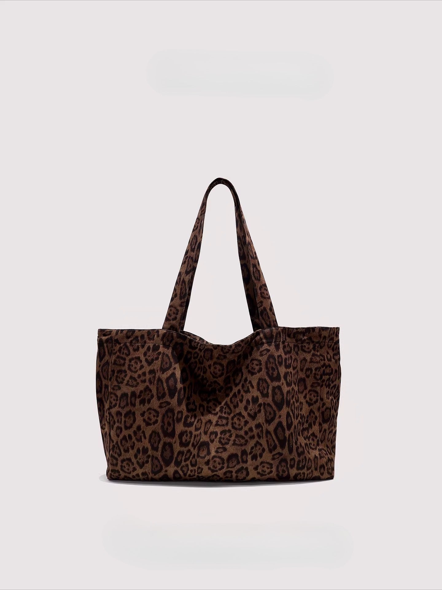 Leopard print large capacity canvas bag b0318