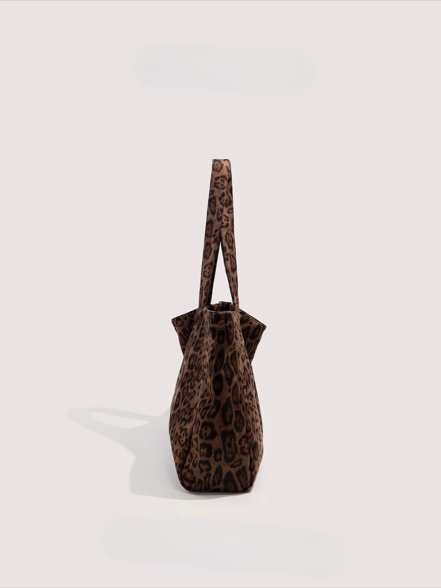 Leopard print large capacity canvas bag b0318