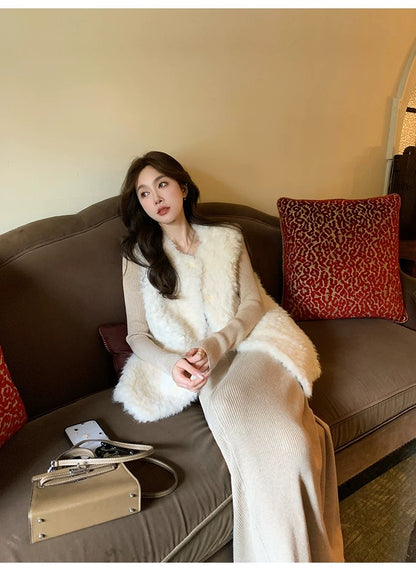 Women’s Sherpa Fleece Thermal Vest C0004