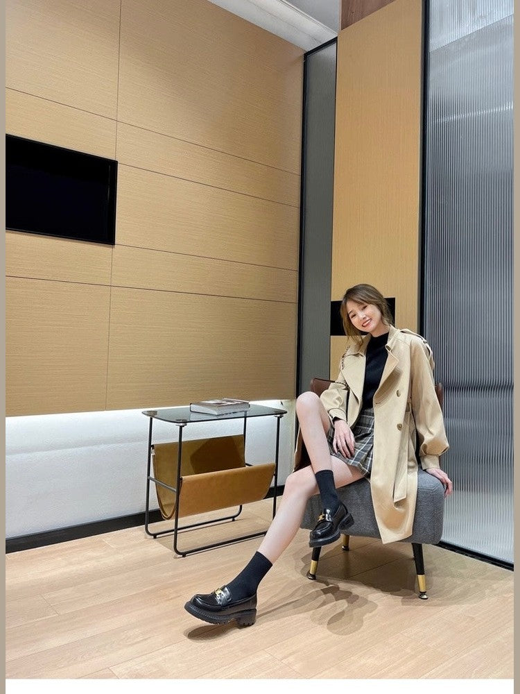 Arc de Triomphe Buckle Leather Shoes S0005