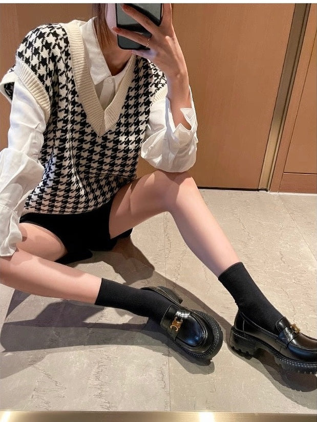 Arc de Triomphe Buckle Leather Shoes S0005