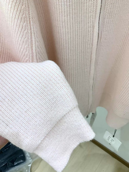 Women’s Mock Neck Zip Knit Cardigan Jacket C0007