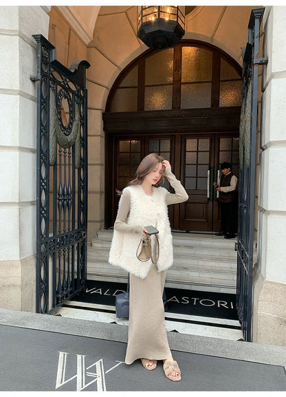 Women’s Sherpa Fleece Thermal Vest C0004