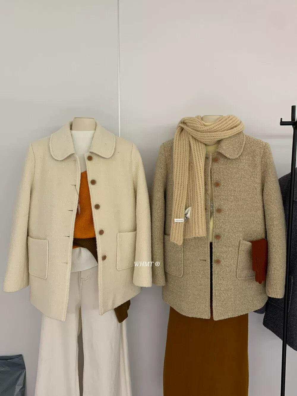 Korean Lapel Mid-Length Thickened Down Coat C0029