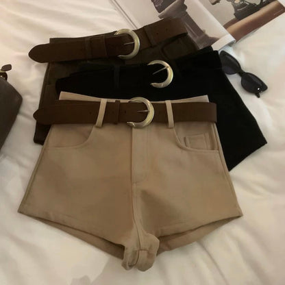 High-Waisted Slimming Casual Shorts C0016