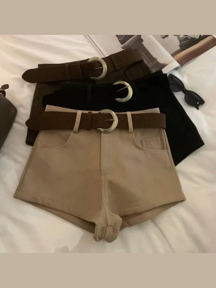 High-Waisted Slimming Casual Shorts C0016