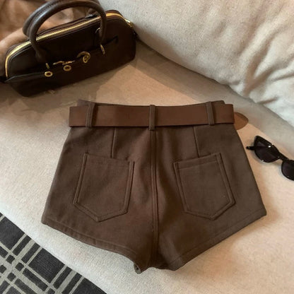 High-Waisted Slimming Casual Shorts C0016