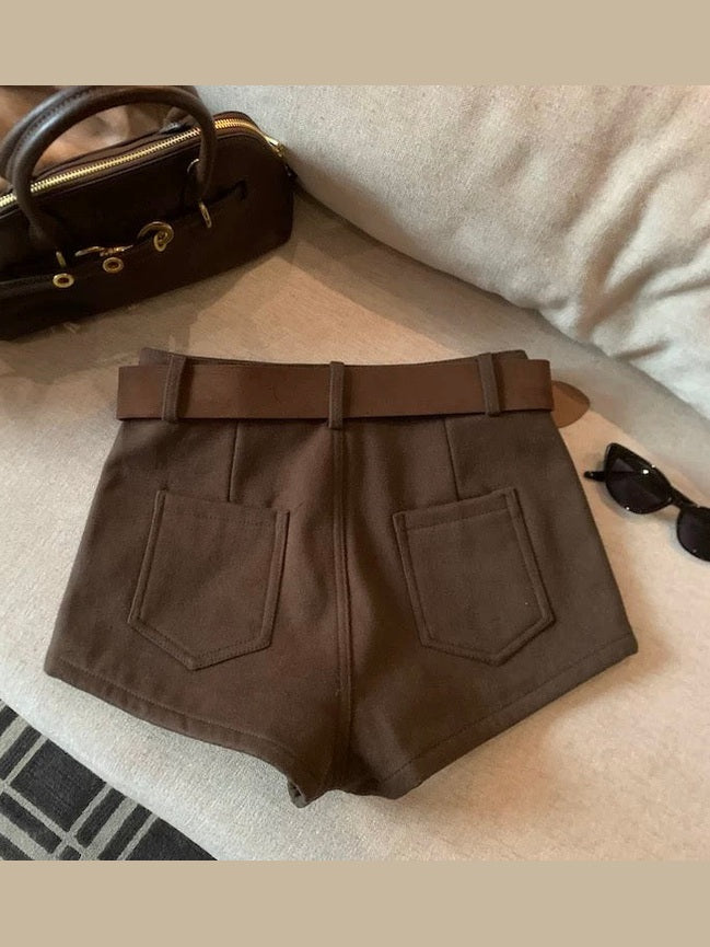 High-Waisted Slimming Casual Shorts C0016