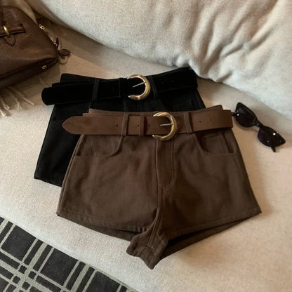 High-Waisted Slimming Casual Shorts C0016