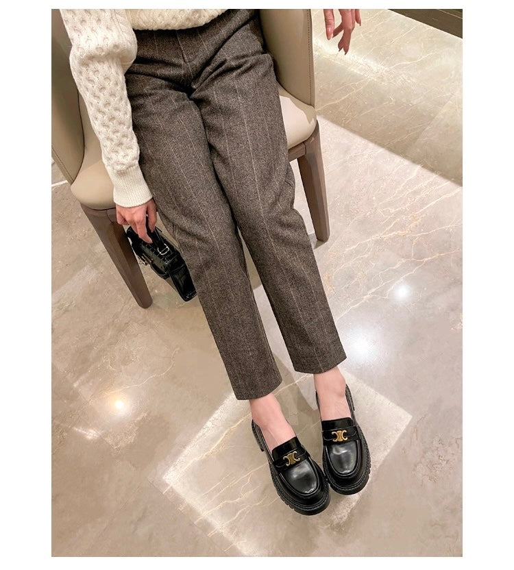 Arc de Triomphe Buckle Leather Shoes S0005