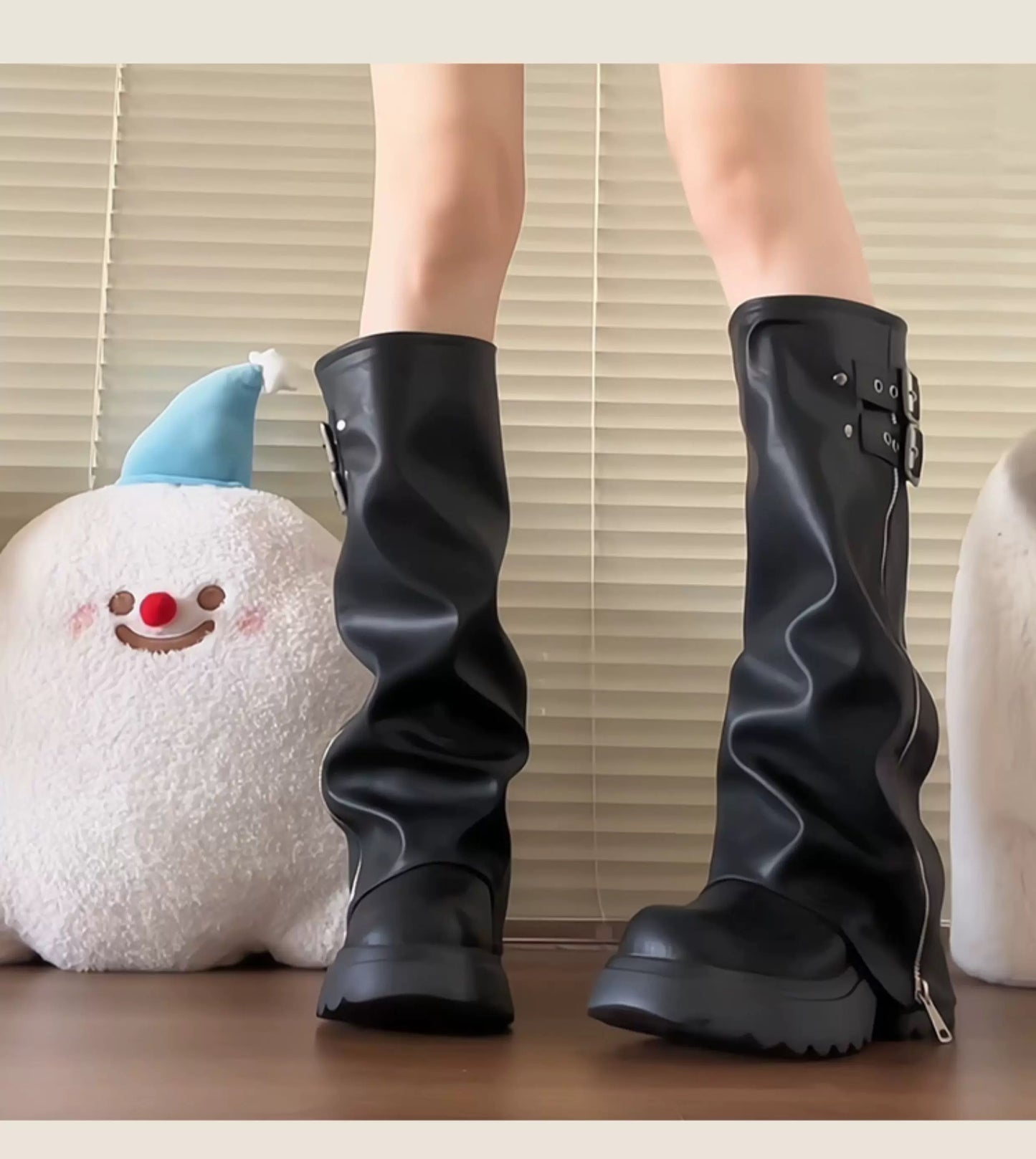 Women’s High-Knee Fashion Rider Boots S0001
