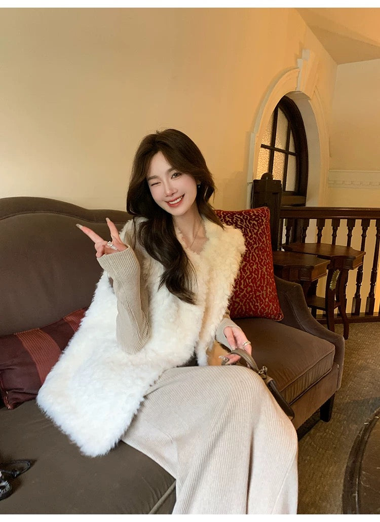 Women’s Sherpa Fleece Thermal Vest C0004