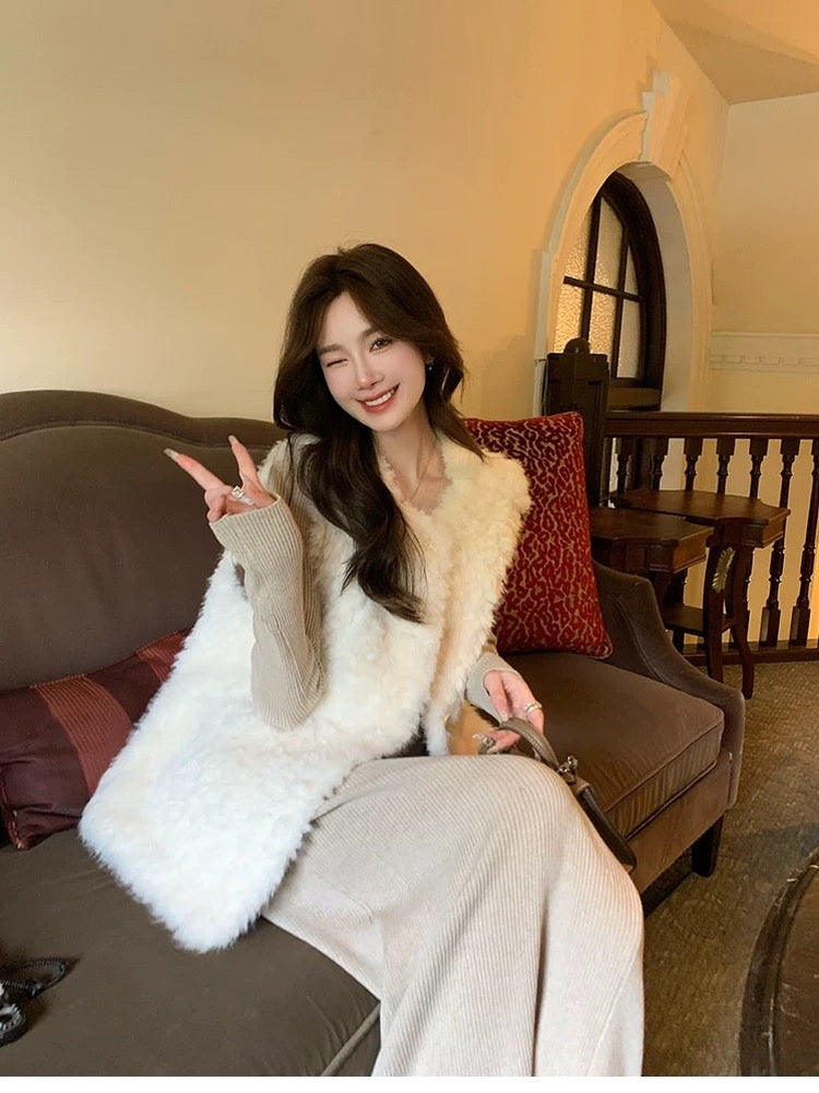 Women’s Sherpa Fleece Thermal Vest C0004