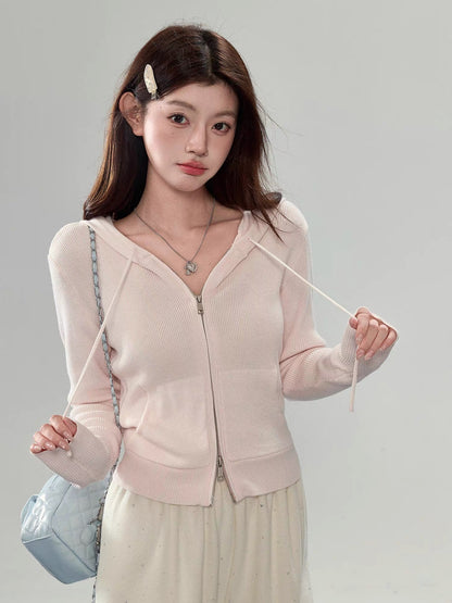 Women’s Soft Pink Knit Cardigan C0009