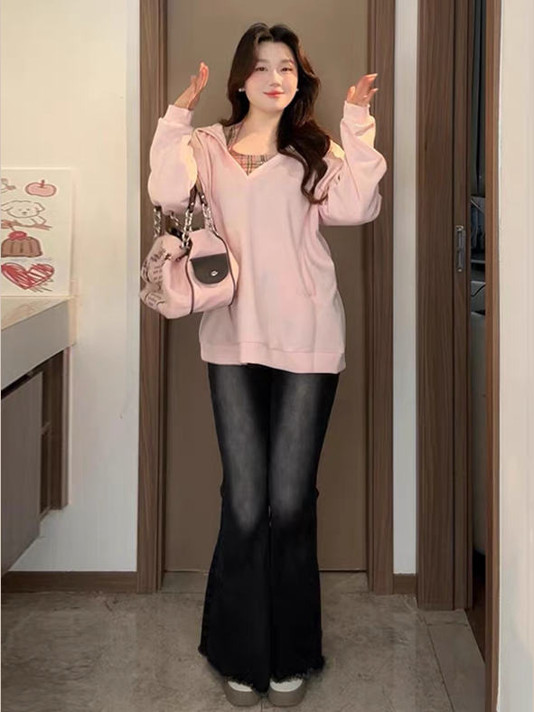 Women’s Black Stretch Flared Jeans C0053