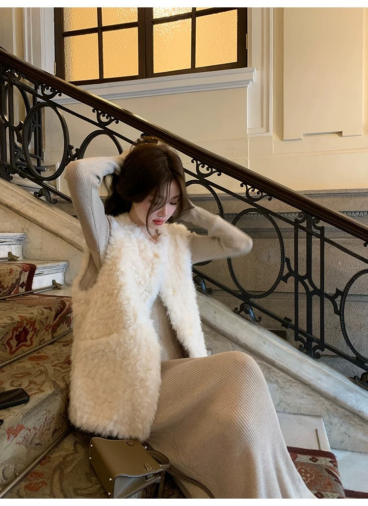 Women’s Sherpa Fleece Thermal Vest C0004