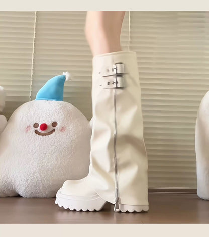 Women’s High-Knee Fashion Rider Boots S0001