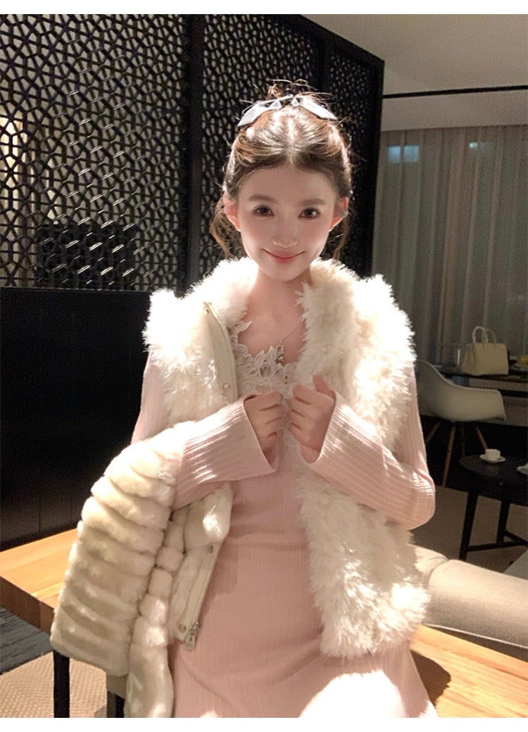 Women’s Hooded Sleeveless Vest Outerwear C0010