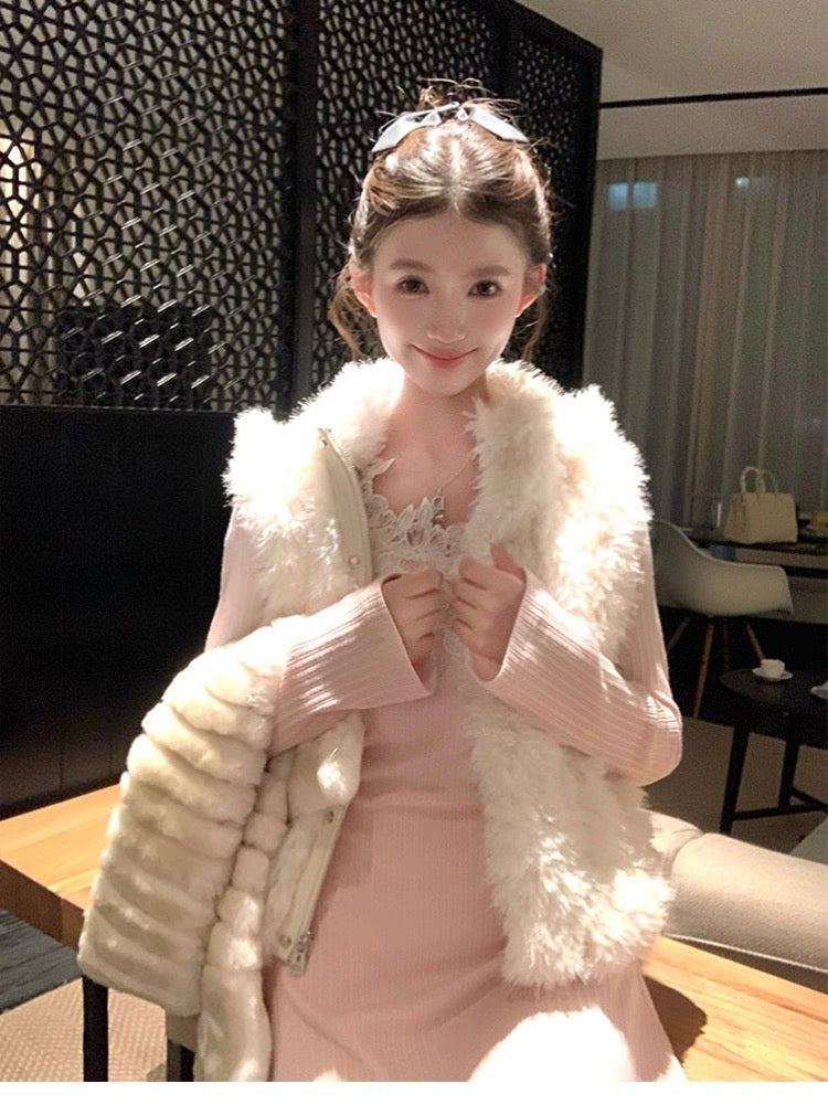 Women’s Hooded Sleeveless Vest Outerwear C0010